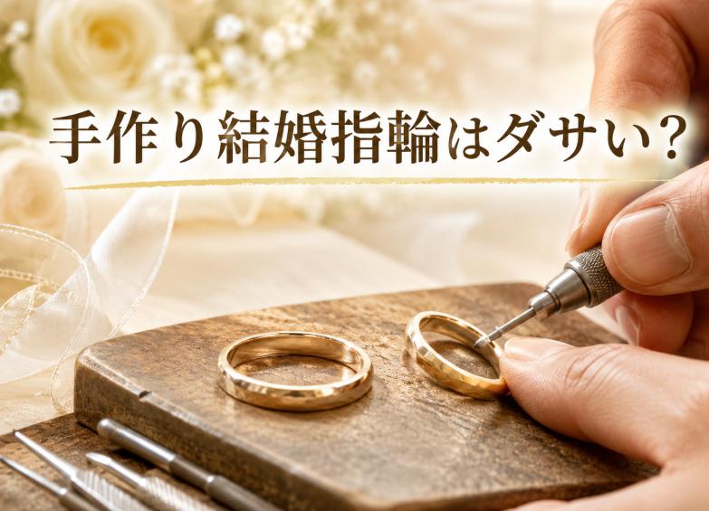 結婚指輪を手作りするのはダサい？後悔しない理由と選び方のコツ