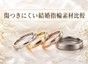 結婚指輪は傷つきにくい素材選びが重要！おすすめ素材を徹底比較