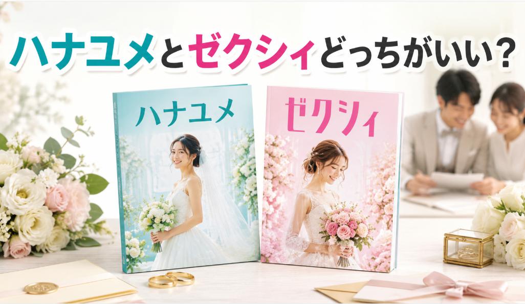 ハナユメとゼクシィどっちがいい?人気結婚情報誌を徹底比較
