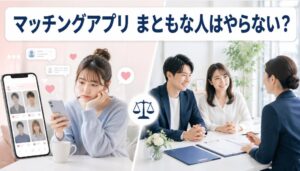 マッチングアプリまともな人はやらない理由|結婚相談所との決定的な違い