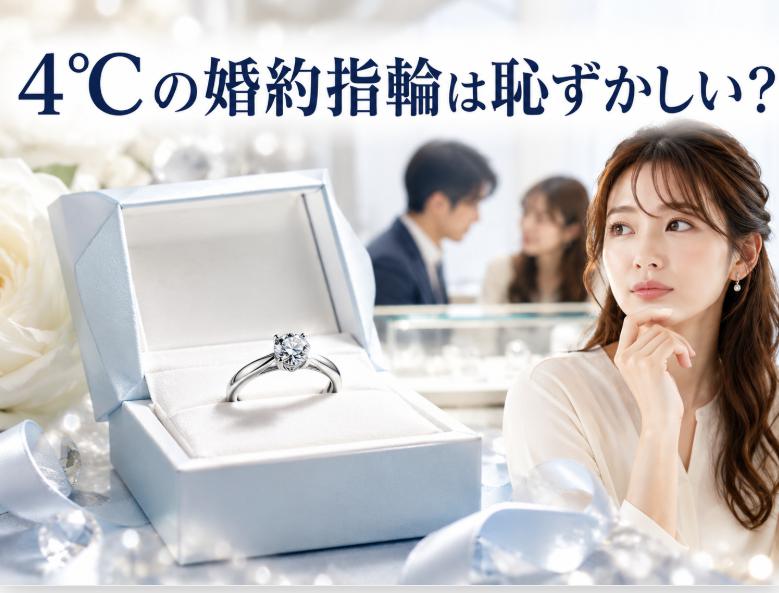 4℃の婚約指輪が恥ずかしい理由とは？後悔しない選び方を徹底解説
